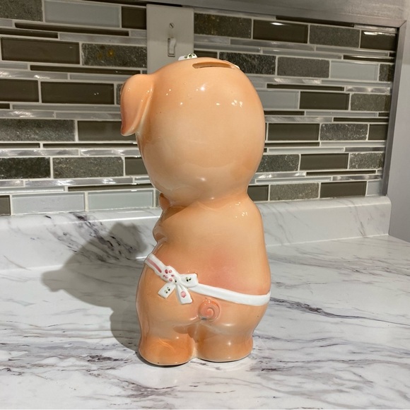 Vintage Pig Piggy bank kitschy cute coin bank - Picture 3 of 9